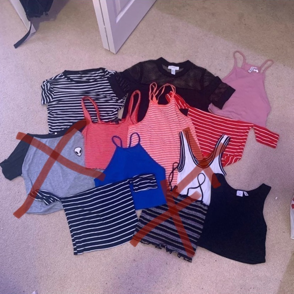 huge bundle of 17 tops. please get off my hands